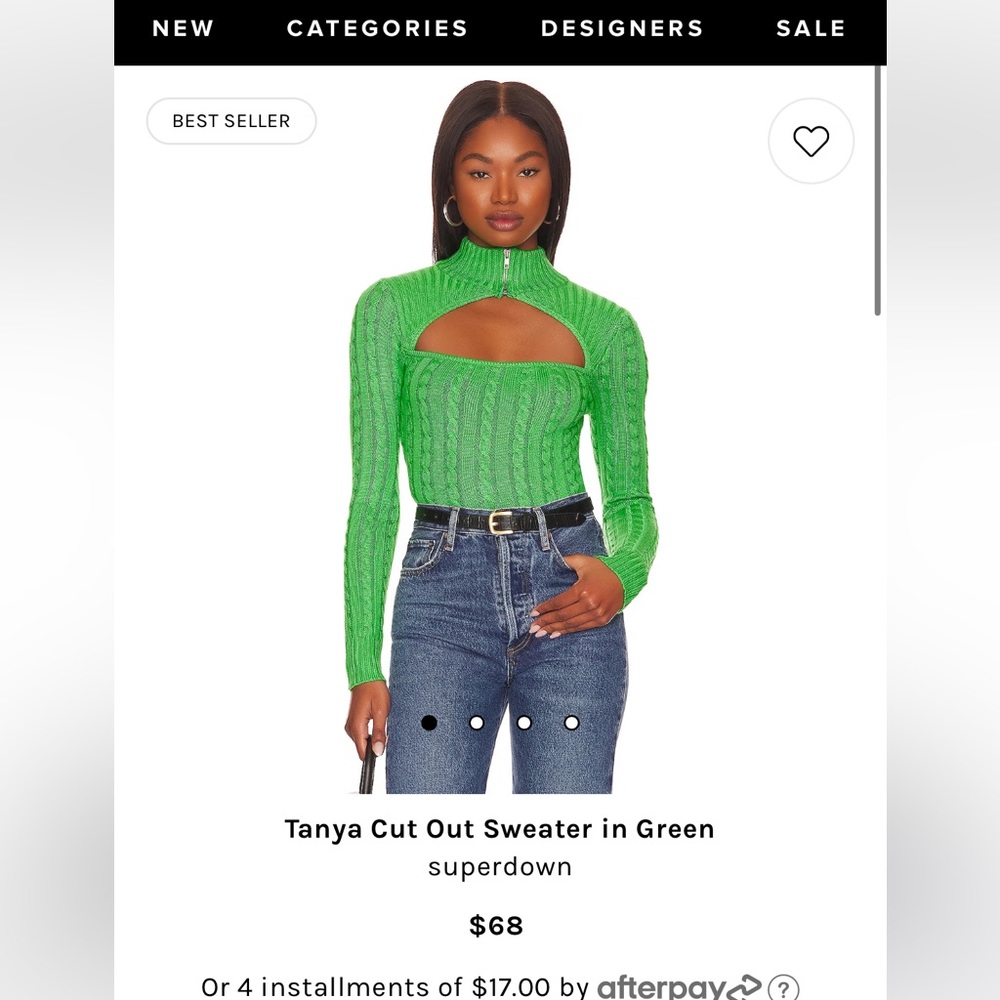 Superdown Tanya cut out sweater